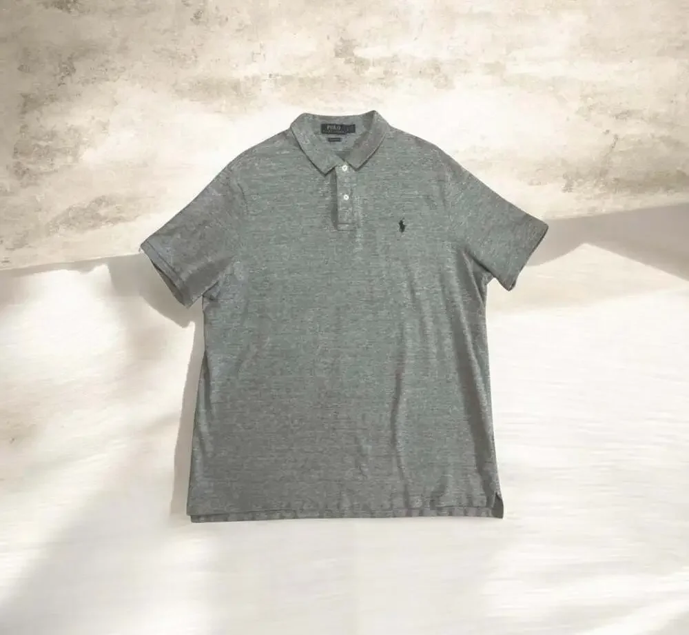 Polo Ralph Lauren Classic Fit Short Sleeve Polo Shirt Gray Heather